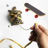 Adjustable Tortoise Leash And Skateboard Set Outdoor Training Harness And Mini Finger Skateboard for Small Pet Beard Dragon Lizard Turtle