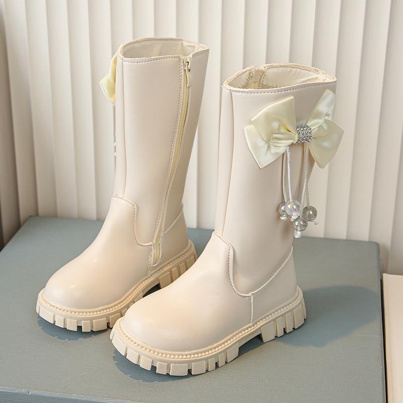 

Сапоги для девочек, детские, новинка 2024 года, высокие сапоги, черные сапоги, детские сапоги Martin, зимние кожаные сапоги, сапоги до колена 27