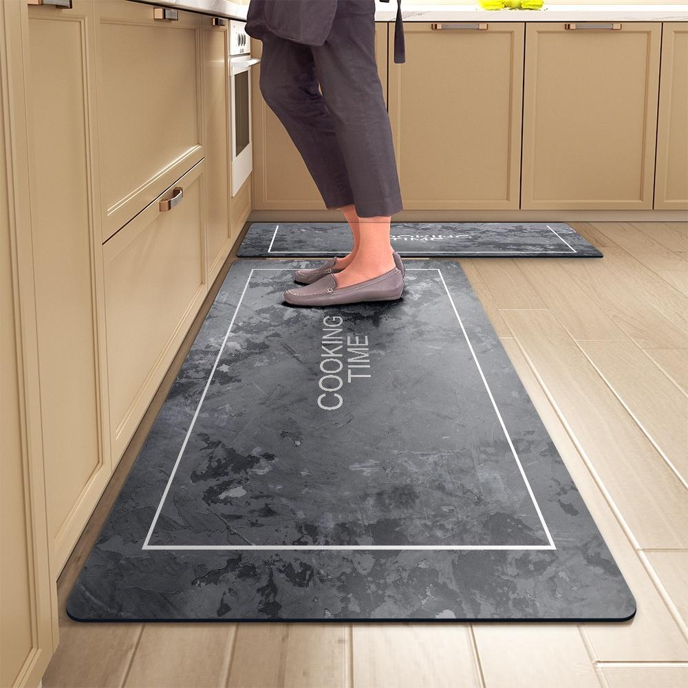 Kitchen Floor Mat Bedroom Living Room Long Bedside Hallway Hallway Soft Washable Carpet Non-slip Bathroom Entrance Doormat
