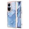 YB IMD Series-16 Style E TPU Case for Oppo Reno10 5G (Global) Electroplating 2.0mm Marble Pattern IMD Phone Cover