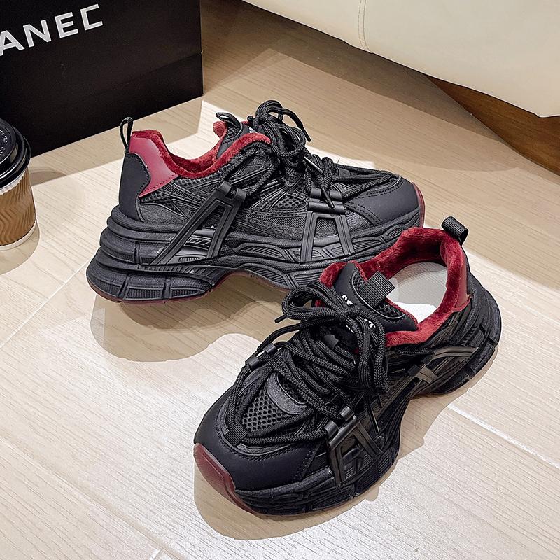 2024 Autumn New Women's Lace-up Sports Shoes Non-Slip Color Matching Lightweight Women's Casual Vulcanized Shoes