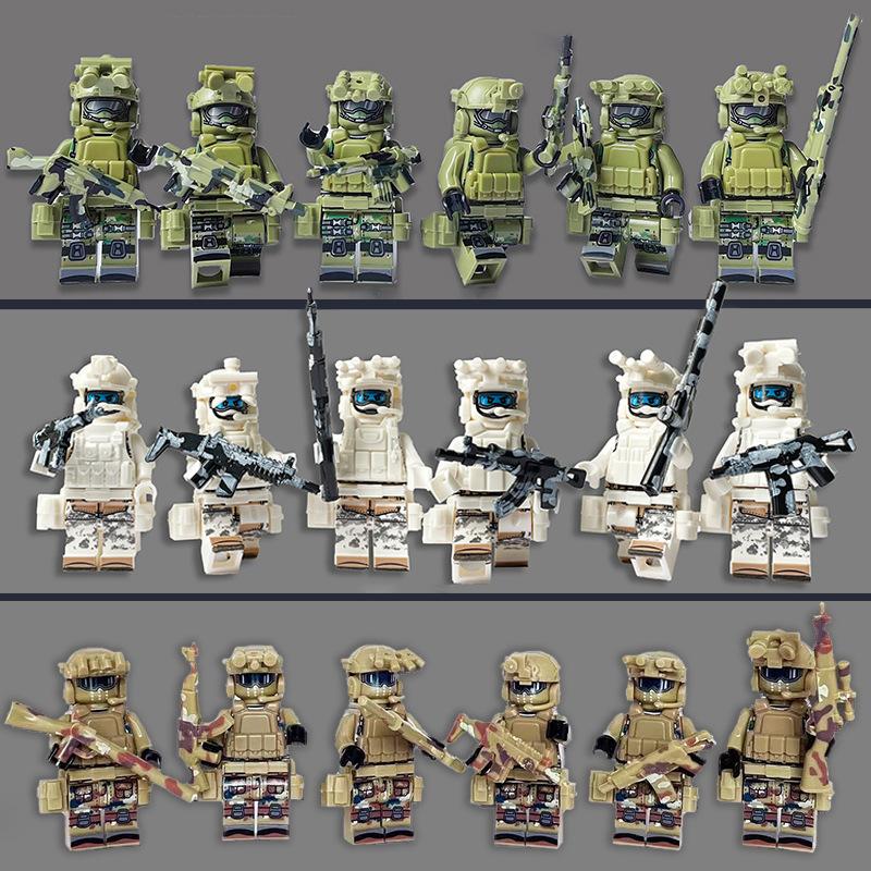 

Военная марионетка отряда специального назначения Миниатюрная марионетка специальной полиции Детская сборка головоломка строительный блок