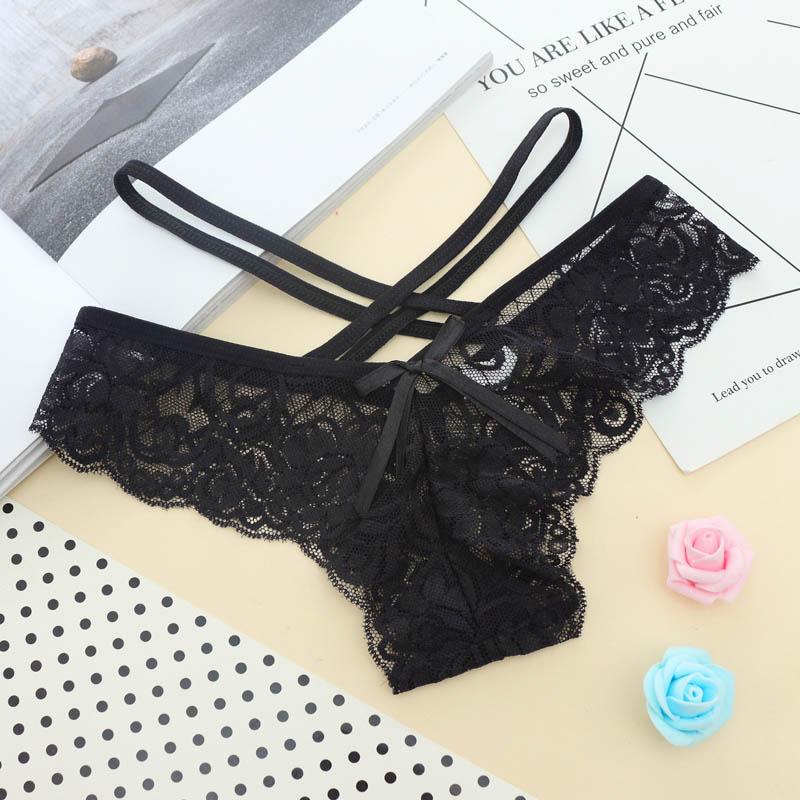 Sexy Lace Panties Women G String Lingerie Transparent Thongs Underwear Female Tangas Briefs