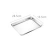 3pcs Baking Sheet Pan Stainless Steel Barbecue Grill Rectangle Trays Non-stick Rust Free Baking Dishes Toaster Oven Bakeware