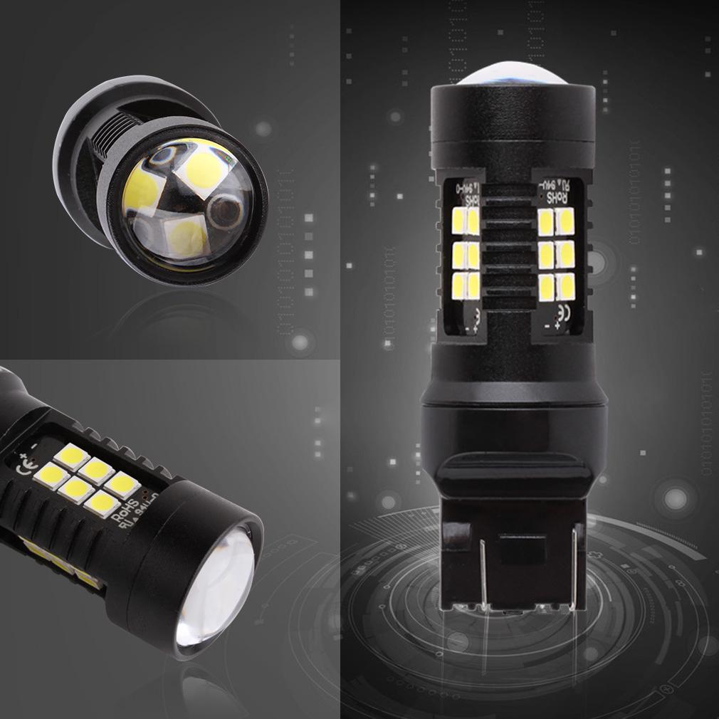 2pcs 1200Lm T20 7443 LED Bulbs 7440 W21/5W LED Car Lights Turn Signal Brake Light Parking Light Auto Fog Lamps Red Amber