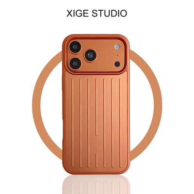 3D vlnitý pruhovaný stylový pro kufr RIMOWA pro iPhone 17 Pro Max 16 15 14 13 hliníková slitina zadní nárazuvzdorný kryt