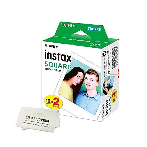 

Fujifilm Instax Square Instant Film - 20 експозицій - Фотоганчірка з мікрофібри для Fujifilm Instax Square Instant Camera