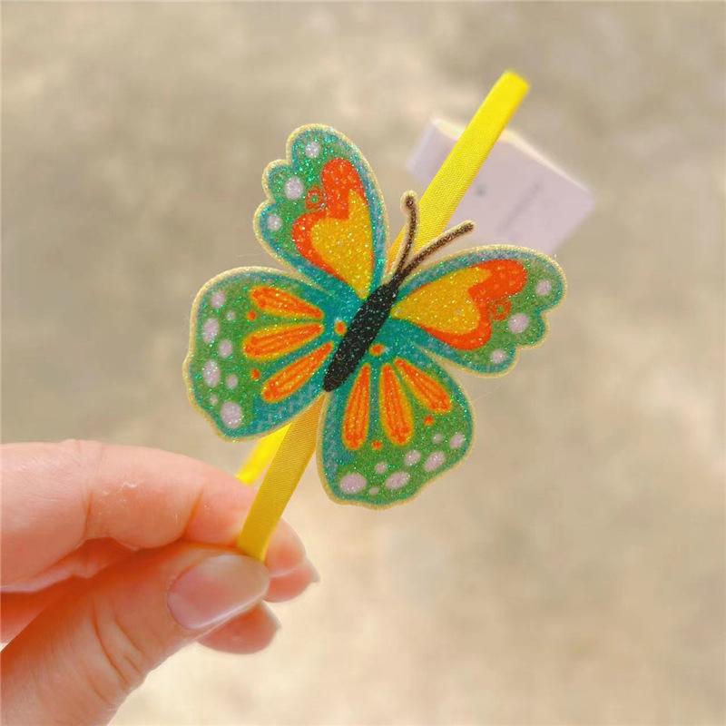 6pcs  Glitter Butterfly Headbands for Girls Teens Toddlers Kids Child Hairbands Party Hair Accessories