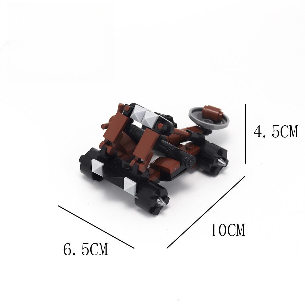 MOC Siege Model Crossbow Model Medieval Weapons Building Block Chariots Siege Engines Bricks Parts Accessories DIY Gifts