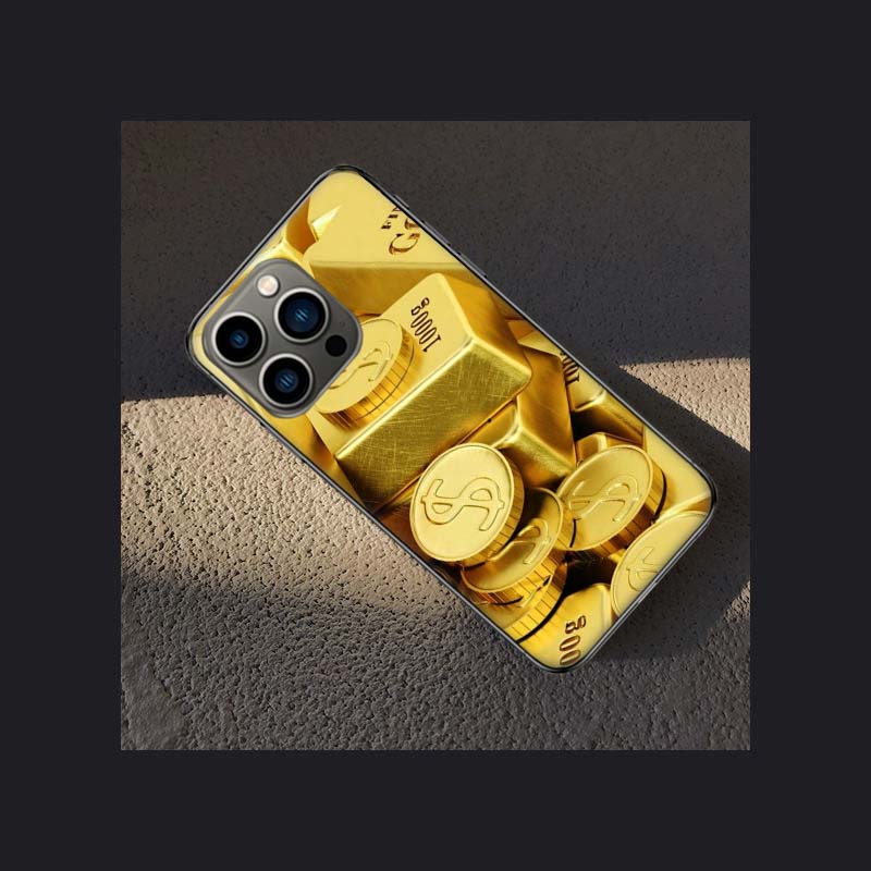 

Gold Bar Wealth and Finance Phone Case For Apple Iphone 16E 16 Pro Max 15 Plus Soft 13 12 Mini Cover 11 14 Pro Max Capa 8 7 SE S iPhone 14 Plus
