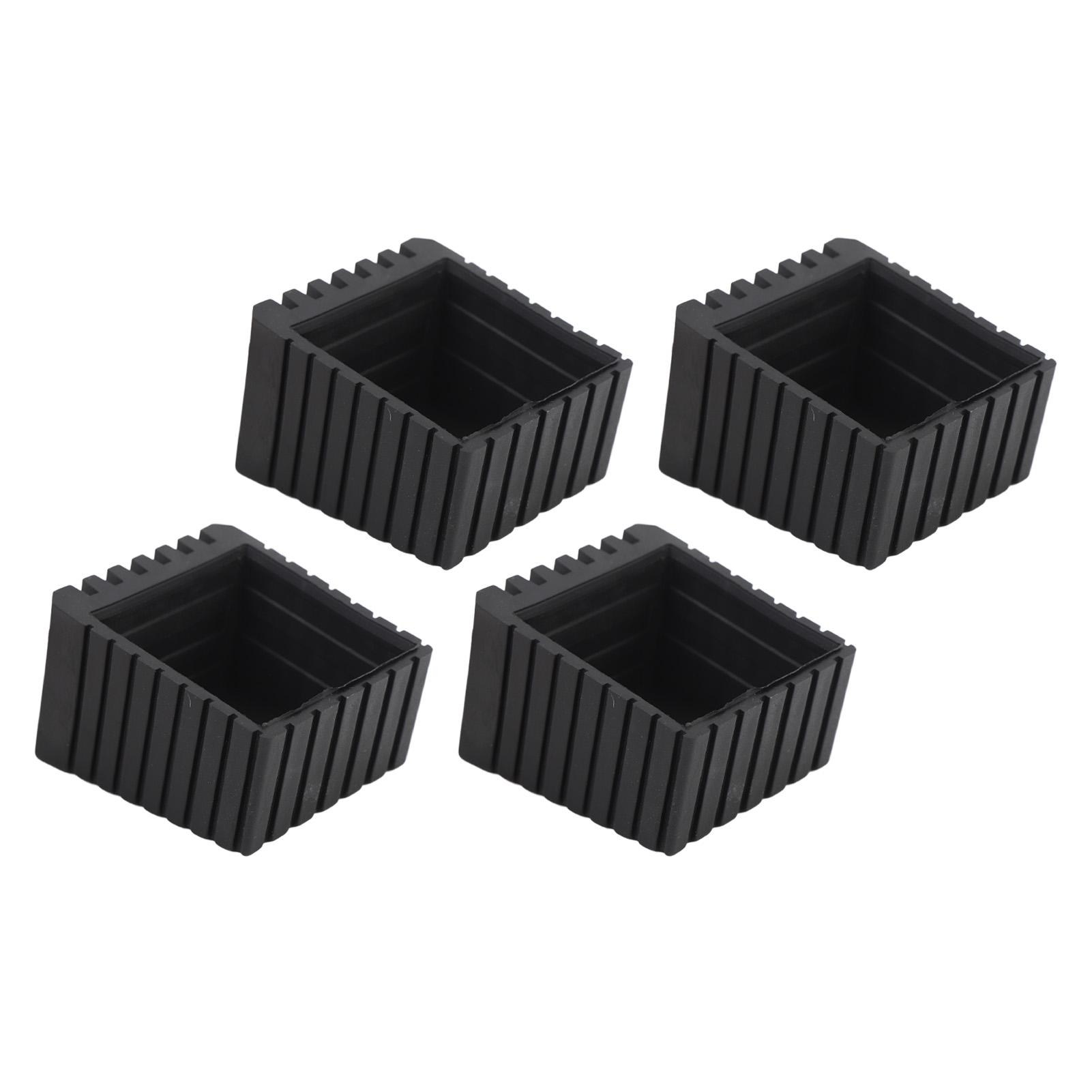 

4pcs Furniture Leg Pad Square Plastic Anti Skid Furniture Leg Pad Cover Floor Protector for Chair Desk