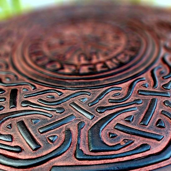 60.96 Cm Viking Vegvisir Carved Shield Compass Designer Shield Wooden Engraved Shield Best Gift
