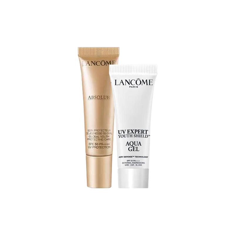 Lancôme Double sun protection experience set, hydrating and UV protection 10ml*2 фиолетовый