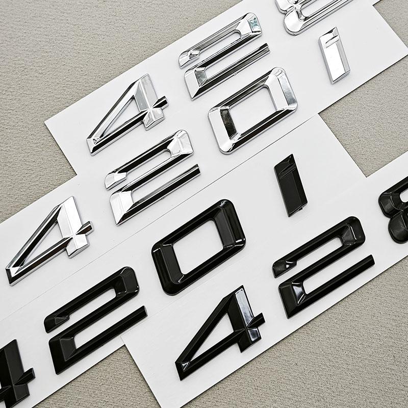 3D Car Letters Logo 428i 420i Badge Rear Trunk Badge Emblem Decals For BMW 4 Series 420i 428i F32 Tail Marking Accessories