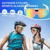 Intelligente Fahrradsonnenbrille UV Sport Fahrradbrille HD1080P Intelligente Kopfhörer Anruf Musik Wiedergabe Kamera Fernbedienung MTB Fahrrad Brille