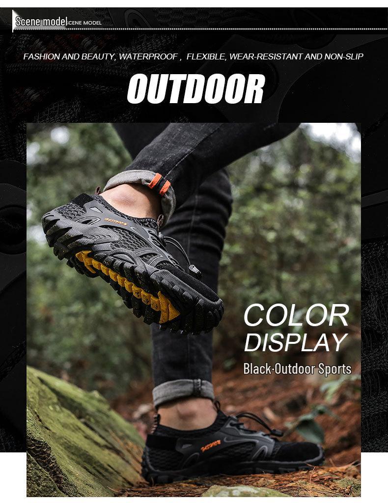 Men's Plus Size Five-Finger Outdoor Hiking and River Tracing Shoes - Summer Trend Swimming Style