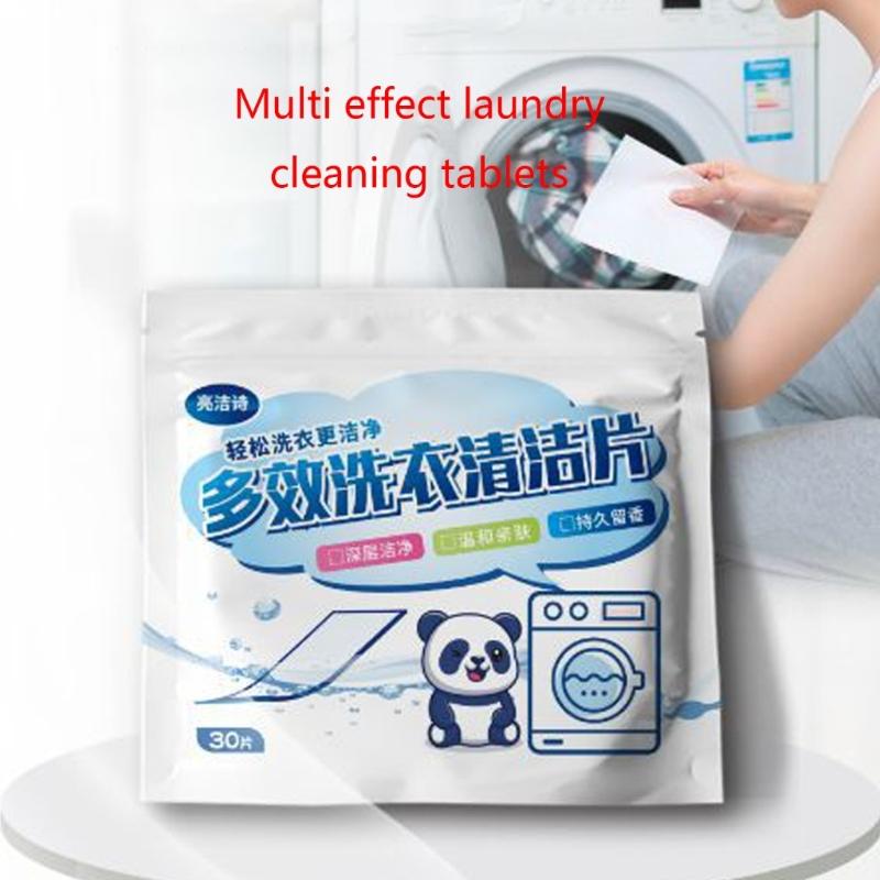 Ekologické Čisticí Tablety na Prádlo Proužky Mycí Disky Prací Prášek Mýdlo Změkčovač Detergent Pračka