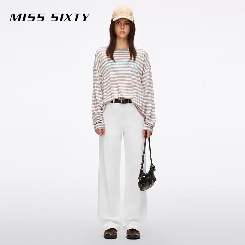 MISS SIXTY Women's Wool Blend Long Sleeve T-Shirt