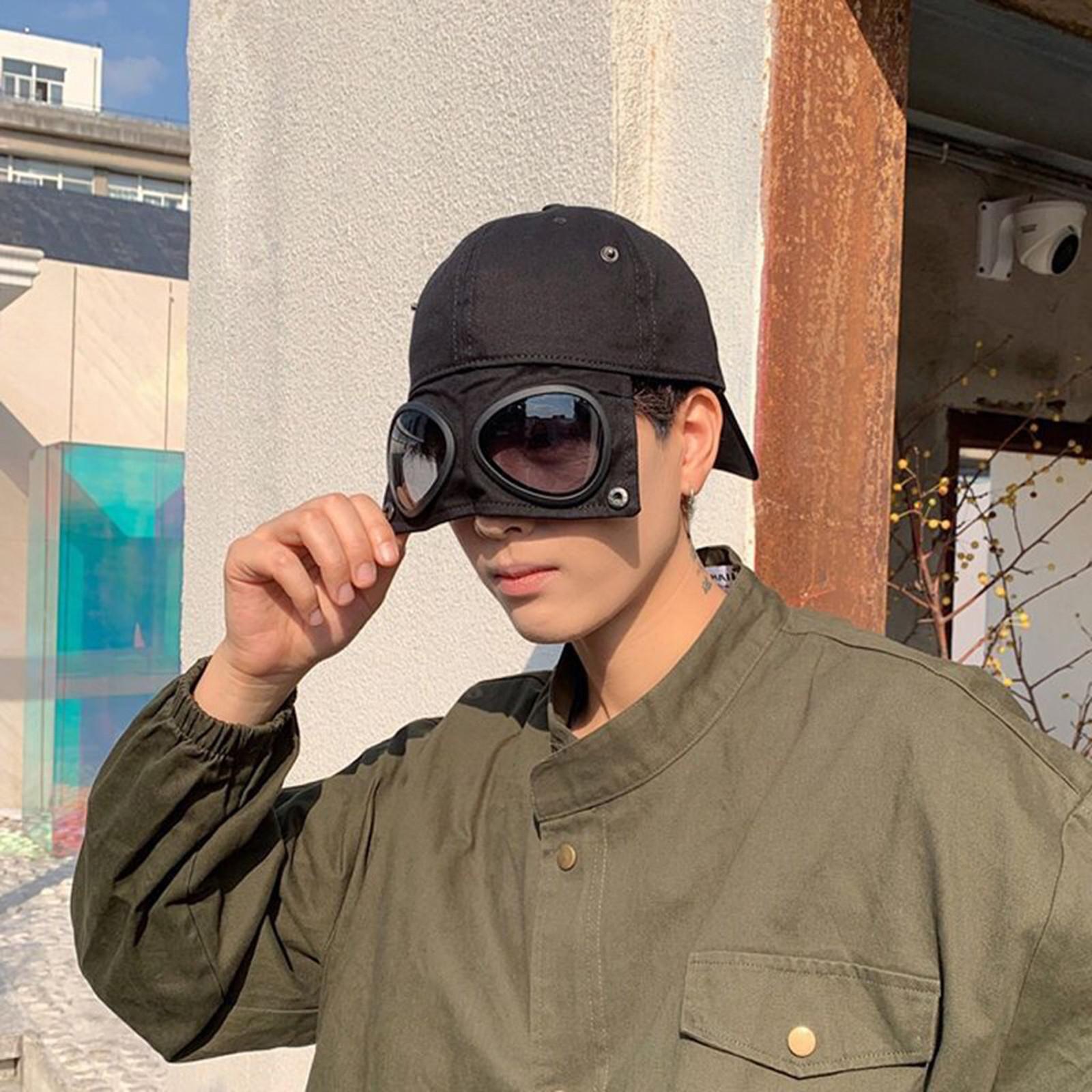 

НОВАЯ популярная шляпа, солнцезащитные очки, бейсболка для мужчин и женщин, солнцезащитная шляпа One Size чёрный