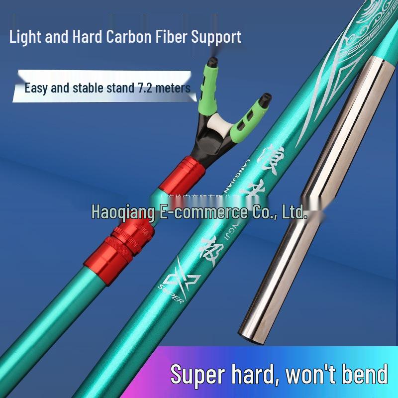 Ultra-Light Carbon Fishing Rod Stand & Holder for Box and Chair Use