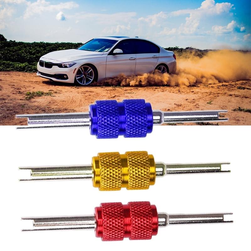 Tyre for Valve Remover Removal Tool for Key Car Bike 2 Sizes Double Hea