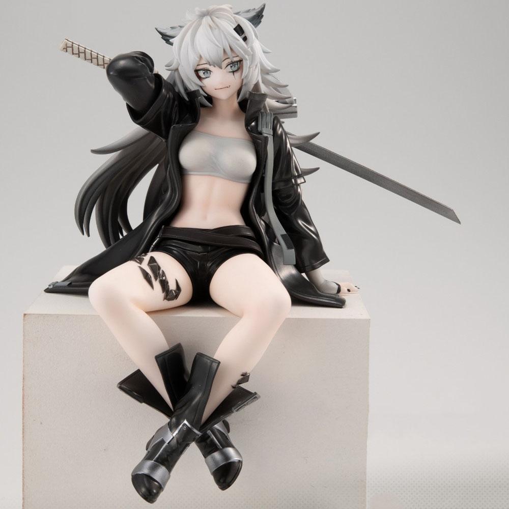 14CM Anime Arknights Game Lappland Figure Noodle Stopper Figure Animation Model Toys Gifts Collection Decoration Ornaments PVC