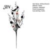 Halloween Horror Atmosphere Decor Black Artificial Branches, Scary Eyeballs Picks with Bats Pine Spooky Cones for Gothic Vase Filler, Floral