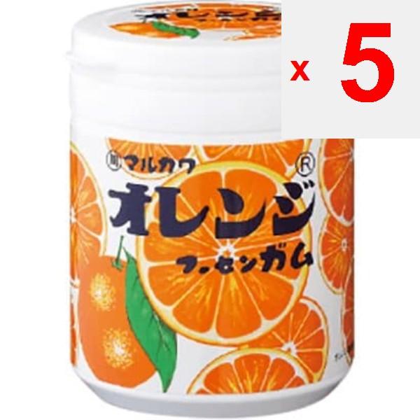 Bouteille de chewing-gum marbré à l'orange Marukawa 130 g