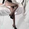 Kvinner Sexy Nettstrømper Lolita Mesh Tights Trykkmønstre Blomst Hjerte Skull Nylon Push Up Slank Y2k Party Club Gothic Strømpebukse