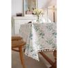 Pom Pom Floral Tablecloth Tea Table Decoration,Rectangle Table Cover For Kitchen Kitchen Dining Room,Home Party Tabletop Decor