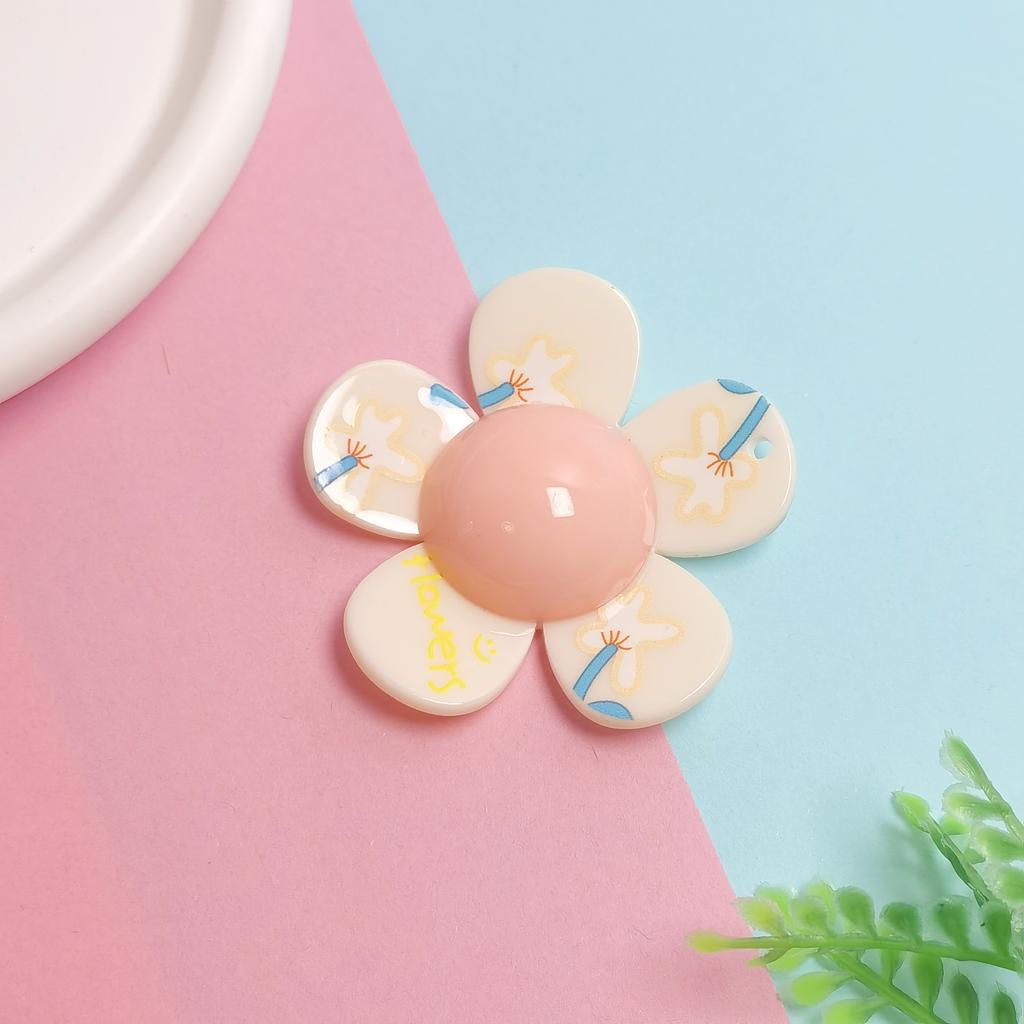 100pcs Flowers Slime Charms Scrapbooking Phone Case Decoration DIY Crafts Jewelry Making Accessories Girls Shoes Decorations