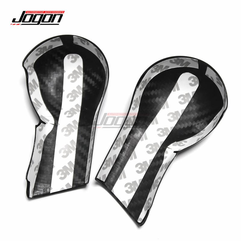 Carbon Fiber Car Interior Center Gear Shift Head Knob Panel Cover Trim For Chevrolet Camaro LT1 Turbo ZL1 2016-