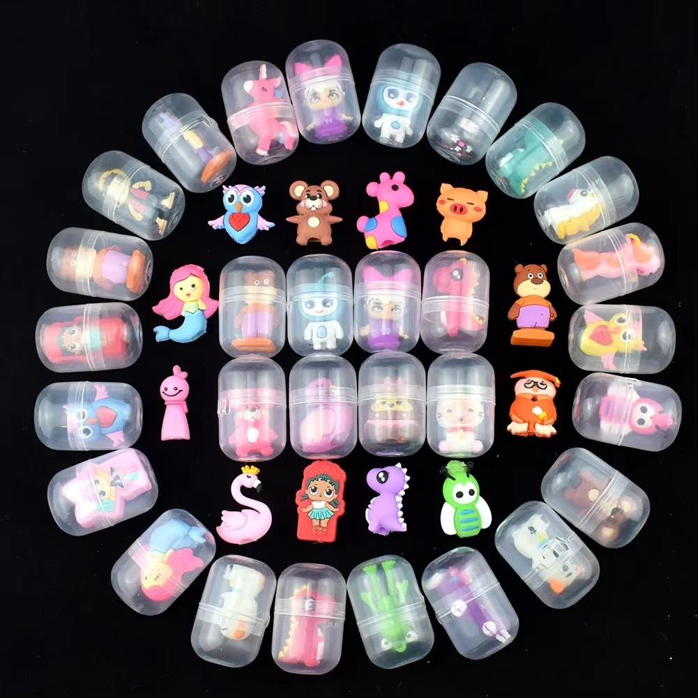 6/12Pcs 32Mm Children Mini Little Animal Toys Funny Pet Ball Egg Little Dolls Gift Capsule Toys For Vending Machine Children