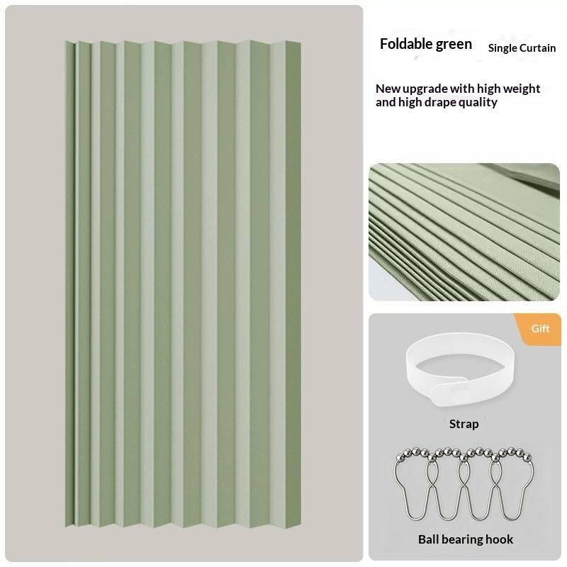 Stylish Elegant Folding Door Curtain No Punching Design Home Decor Privacy Better Space Partitioning For Kitchen Home Bedroom