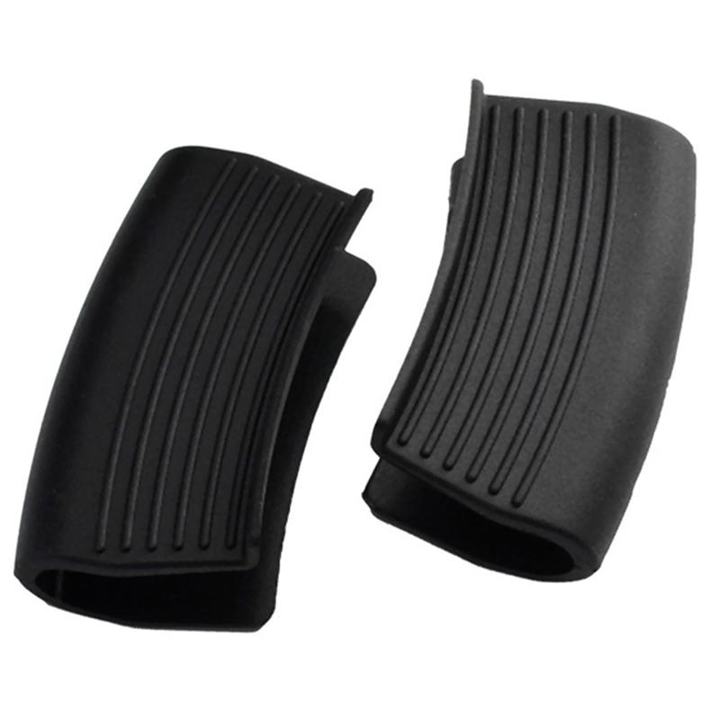 2Pcs/Set Silicone Heat Resistant Clip Non-Slip Handle Cover Heat Pot Clips чёрный