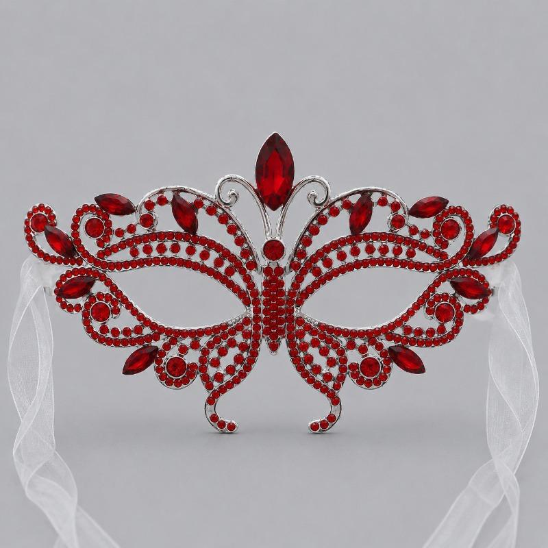 Luxurious Alloy Full-face Mask, Halloween Party, Birthday Masquerade, Bride's High-end Mask