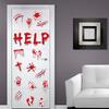 Halloween Refrigerator Magnets Stickers Horror and Dirty Bleeding Red Stickers Suitable for Party Paper Favor