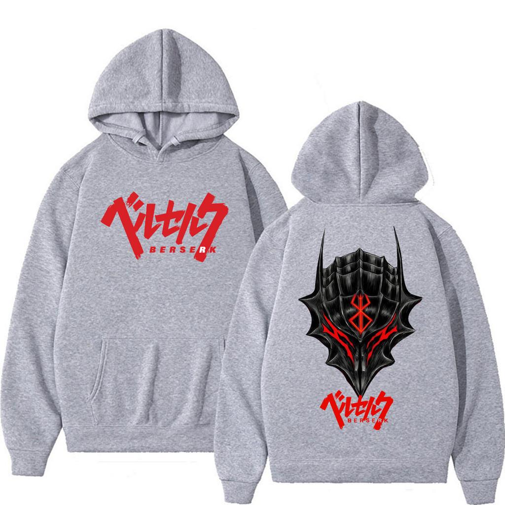Sudaderas con Capucha Gráficas Vintage de Anime Japonés Berserk Geniales Manga Vintage para Hombre Mujer Ropa Deportiva Harajuku Oversize Casual Sudadera con Capucha Streetwear