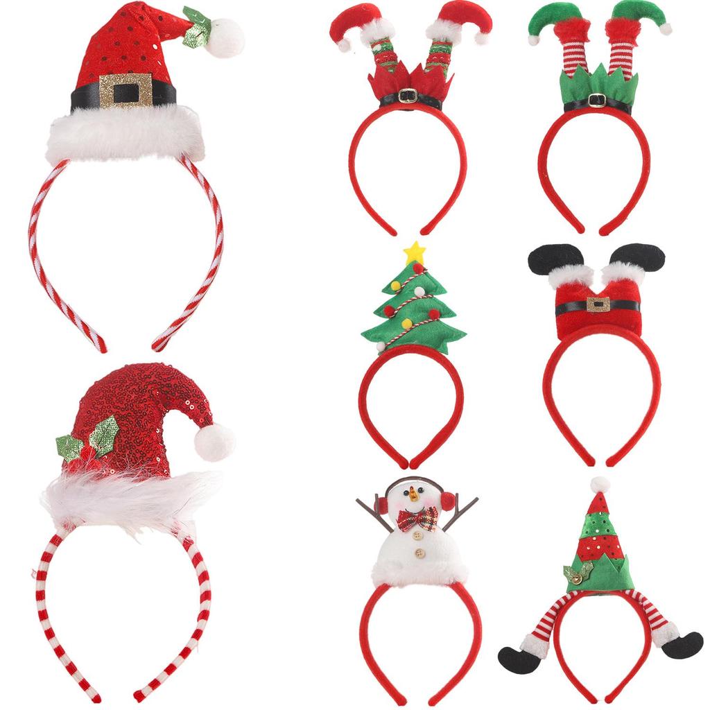 Holiday Cartoon Headband with Clown Foot and Belt Accents