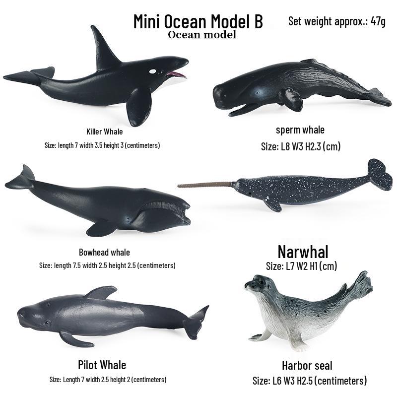 Emperor Penguin Marine Animal Model Toy Set for Kids