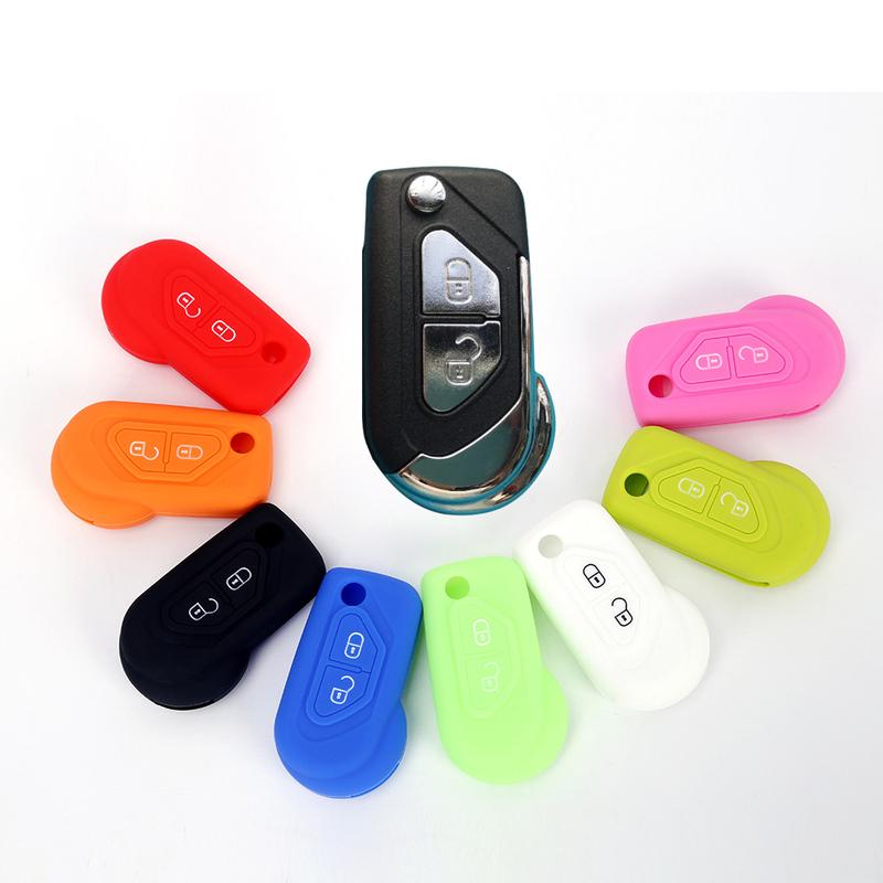 1 PC 2 Buttons Silicone Car Remote Flip Key Fob Shell Cover Case For Citroen DS3 Skin HU83 Blade Older Protector