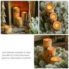 Creative Birch Holder Made of High Quality Wood Natural Finish Candlestick Decor for Cozy Home Ambience Living Room