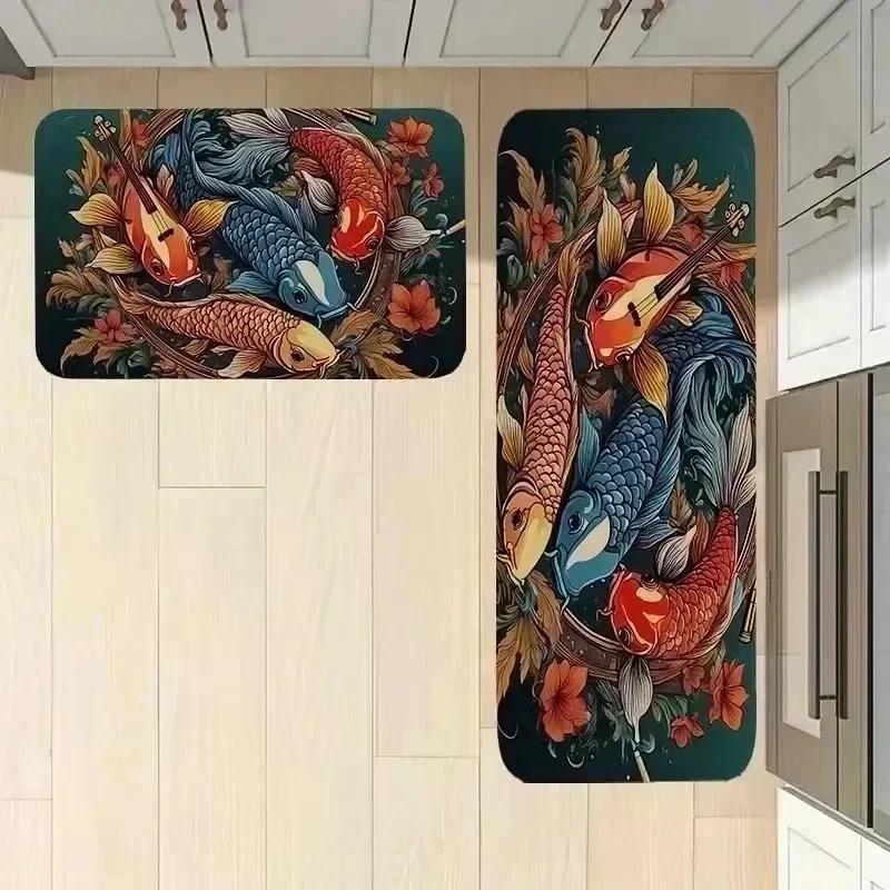 1 ks vánoční dekorace Kuchyňské rohožky Protiskluzové domácí rohožky k dveřím Pop design Koupelnové rohožky Koupelnová předložka Koberce pro domácí dřez Dekorace prádelny