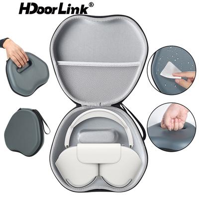 HdooLink For Airpods Max Bluetooth-compatible Earphone Storage Bag Hard Portable Wireless Headphone Shockproof Protective Cover Case