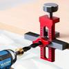 1PC Wardrobe Cabinet Door Panel and Rebounder Punched Mounting Jig Woodworking 10mm Doweling Drilling Guide Locator Installing Clip