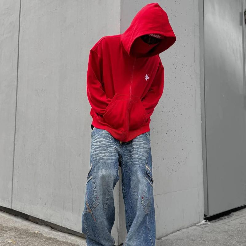 Sweat à capuche unisexe tendance d'automne et d'hiver européen et américain avec broderie de lettres et double capuche