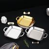 Electroplated 201 Stainless Steel Rectangular Serving Tray