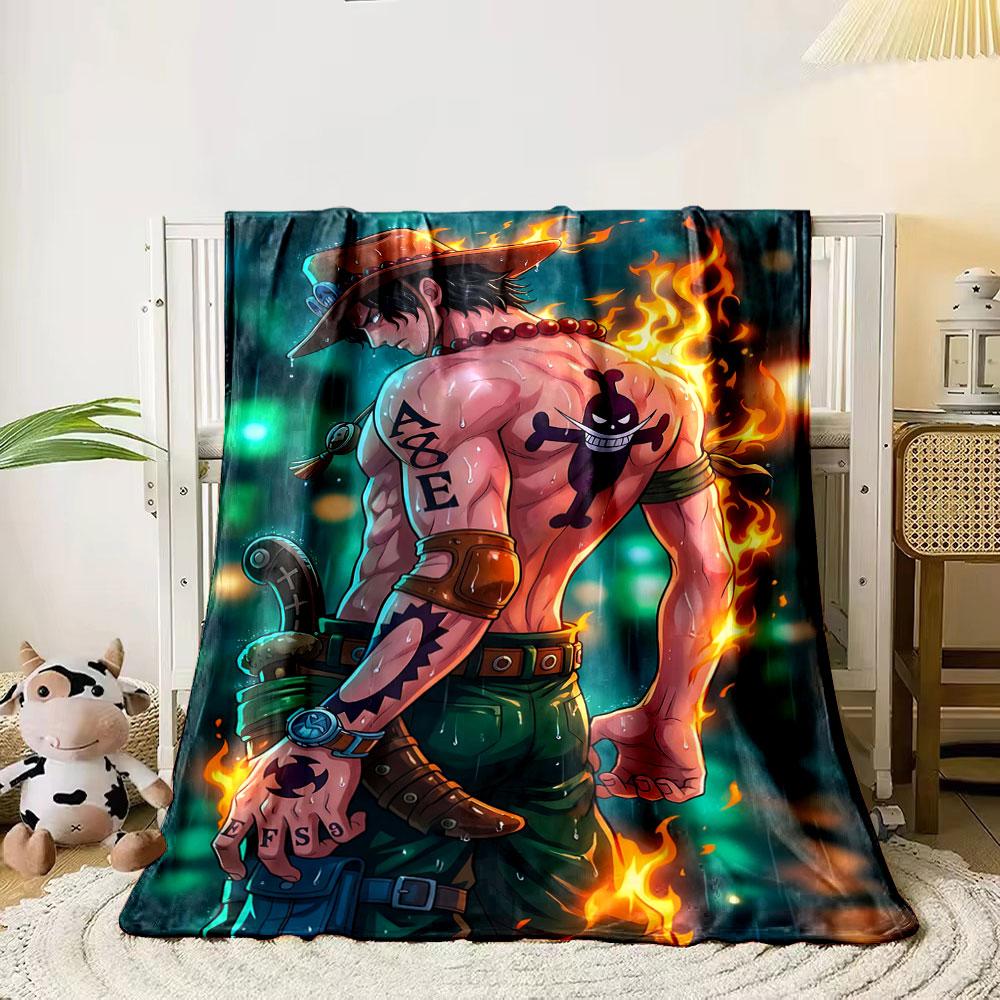 

A shirtless man in a hat with tattoos, flames, and a vibrant background. for all seasons blanket lunch break throw gift 80cm x 120cm
