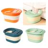 Foldable Foot Bath Tub Foot Wash Basin for Feet Massage Relaxation Busket with Lid Space Saving Foot Soak