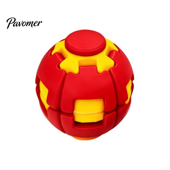 Sensory Decompression Tool 3D Printed Press Ball Toy, Stress Anxiety Relief Fidget Spinner for Kids Toy Adults, Push And Spin Desk Home Office